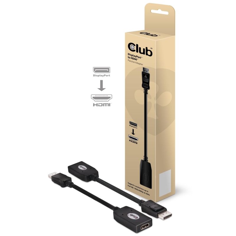 Club3D DisplayPort1.2 naar HDMI 2.0 Adapter