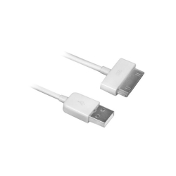 USB2.0 naar Apple 30 pin kabel OD 3.5 lengte 1.0 M - Wit